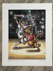 Stampa litografica TTU Scooby & Shaggy Texas Tech Basketball Fine Art 16x20 - Foto 1 di 7