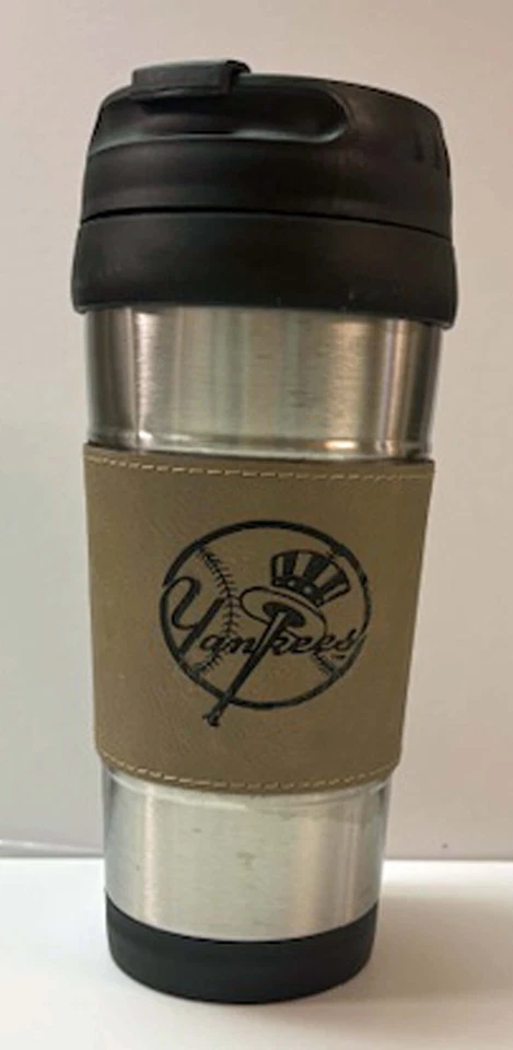 Taza polar de viaje New York Yankees de 20 oz cubierta de polipiel de acero inoxidable Foto 1 de 1