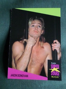 JASON DONOVAN #35 - Super Stars ProSet Musicards - 1991- POP MUSIC TRADE CARD