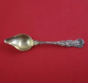 Heraldic by Durgin Sterling Silver Melon Spoon Gold washed Blunt Nose 5 5/8" - Picture 1 of 2