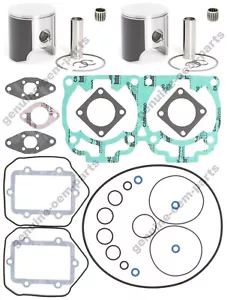 Ski-Doo MXZ 600 HO Top End Rebuild Kit Pistons Gaskets Bearings 72mm 2003-2008 - Picture 1 of 24