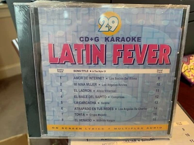 LATIN FEVER KARAOKE CD+G CDGLF-029 VOLUME 29 MULTIPLEX 16 TRACKS SPANISH - Image 1 of 2