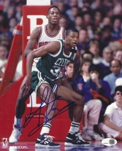 Foto autografata firmata 8x10 DENNIS RODMAN Detroit Pistons con JSA Witness Holo - Foto 1 di 1