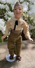 Vintage 1940's Freundlich Composition Doll Military Army Soldier 