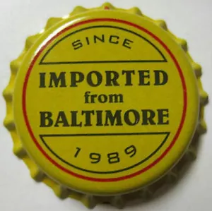 GORRA DE BOTELLA CORONA DE CERVEZA IMPORTADA de BALTIMORE, DeGroen Brwy, Baltimore, MARYLAND - Imagen 1 de 2