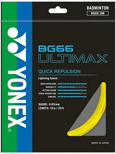 Cuerda de bádminton Yonex BG66 Ultimax - 10 m - amarillo - BG 66 - Imagen 1 de 1
