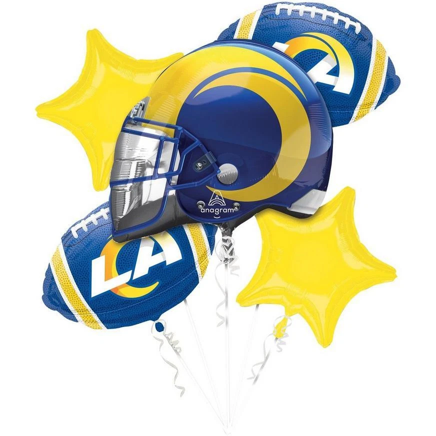 Los Angeles Rams NFL Anagrama Globo Ramo Cumpleaños Decoración Fútbol Foto 1 de 1