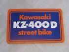 KAWASAKI KZ400D DEALER DISPLAY CARD/SIGN NOS!