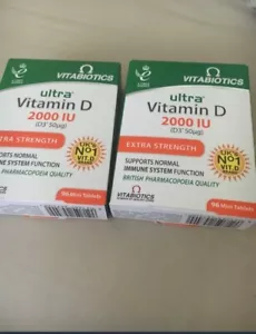 NEW Vitabiotics Ultra Vitamin D 2000IU Extra Strength Tablet 2 pack 96 exp 12/26 - Picture 1 of 2