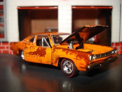 Plymouth Road Runner 1969 sin restaurar edición limitada motor Hemi 1/64 M2 426 Foto 1 de 4