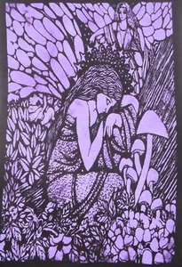 Indisches Mandala Fee Baumwolle Wandteppich Wandbehang Hippie Boho Poster Wohndeko - Bild 1 von 2