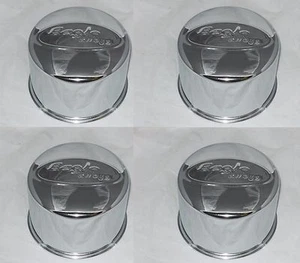 4 CAP DEAL 8 LUG EAGLE ALLOYS WHEEL RIM 5.12" BORE CENTER CAP ACC 3176 06 CHROME - Picture 1 of 1