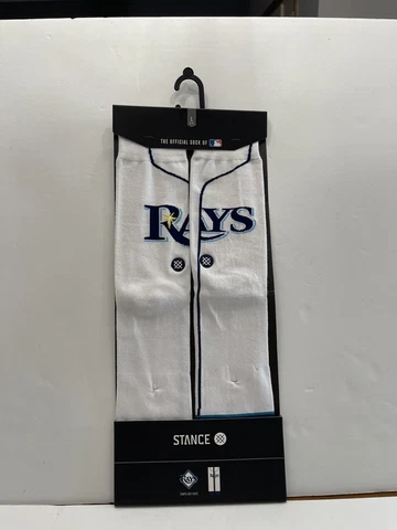 New Stance MLB Tampa Bay Rays Socks Size Men's Large 9-12 Cover