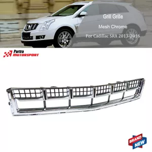 Chrome Mesh Front Bumper Lower Grille Fit For Cadillac SRX 2013-2016 Silver - Bild 1 von 9