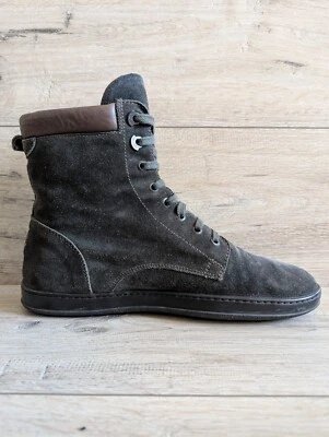 Moncler Cuero Hombre Gamuza Botas con Cordones Talla 42 Foto 1 de 4