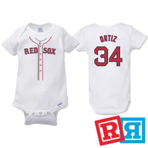 Boston Red Sox David Ortiz Papi Baseball Gerber Baby Onesie® Cotton Bodysuit - Picture 1 of 6
