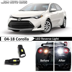2x bombillas LED de respaldo inverso blancas de alta potencia se adaptan a Toyota Corolla 2004-2018 - Imagen 1 de 12