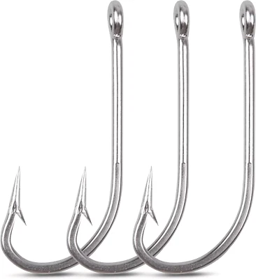 Saltwater Fishing Hooks O'Shaughnessy Stainless Steel Long Shank Forged Fishhook - Image 1 of 4