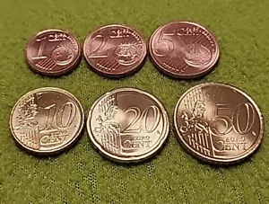 LITAUEN Kursmünzensatz Euro 2015/2017 1,2,5,10,20,50 Euro Cent UNC BANKROLLE - Bild 1 von 8