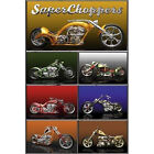 SUPER CHOPPERS - AFFICHE VÉLO - 24x36 TODD LATIMER MOTO AMÉRICAINE 1494
