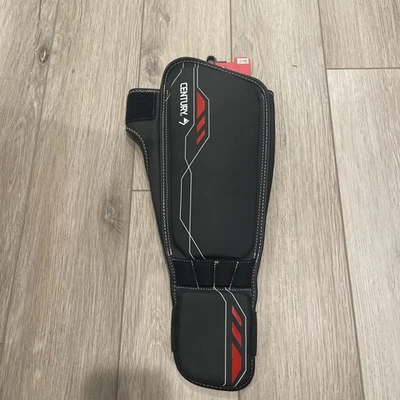 Century Shin Instep Guards Brave AFC Talla S/M - Negro Rojo - Nuevo Foto 1 de 3