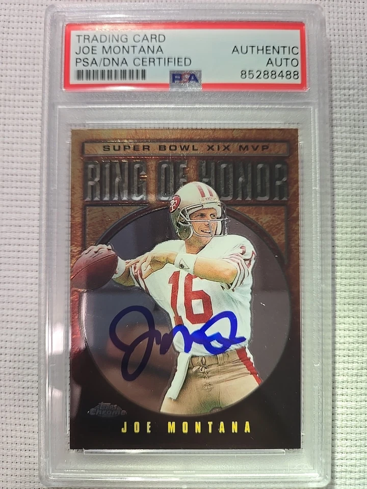 2002 Topps Chrome - Ring of Honor Joe Montana #JM19 PSA/DNA CERTIFIED AUTO - Image 1 of 2