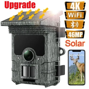 Campark Solar  Hunting Camera 4K 85MP Trail Wildlife Game Cam WiFi Bluetooth USA - Picture 1 of 11
