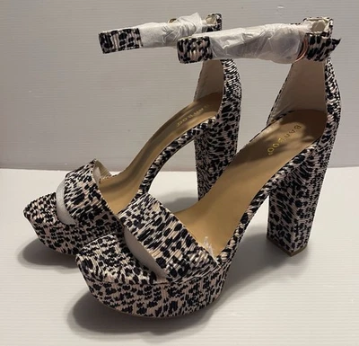 BAMBOO Shocking-08 Women’s Sz 8 1/2 CHEFAB Platform High Heels New In Box Foto 1 de 4