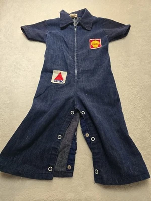 Mameluco jersey vaquero vintage para niños: mono vaquero 2T mameluco para niños petróleo y gas Foto 1 de 3