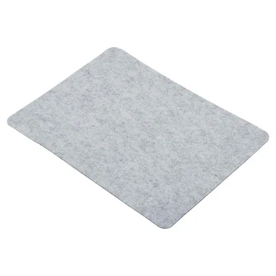 9"x8" Mouse Pad, Felt Dual Side Desk Pad Writing Mat for Office Home, Light Gray - Image 1 of 4