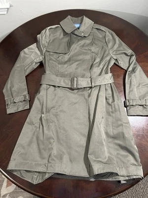 Simply Vera Vera Wang Raincoat/trench Coat Size M, Green - Image 1 of 4