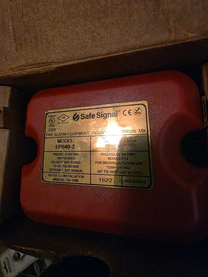 EPS40-2 safe signal pressure switch  - Image 1 of 4