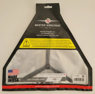 Master Airscrew Propeller 3 Blade 9x7 MA.3B09x70N01 Windsor Propeller USA - Image 1 of 4