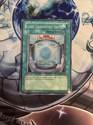 (YBL) Yu-Gi-Oh SECRET RARE HOLO CARD CORE TRANSPORT UNIT ABPF-EN089 Unlimited LP - Image 1 of 4