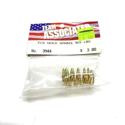 Team Associated 3944 Gold 19.5 lb Springs for TC3 TC4 NTC3 NIP RC - Image 1 of 2