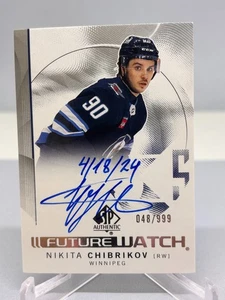 Reloj automático 24-25 Nikita Chibrikov 150 inscrito 48/999 Winnipeg Jets SPA Future - Imagen 1 de 10