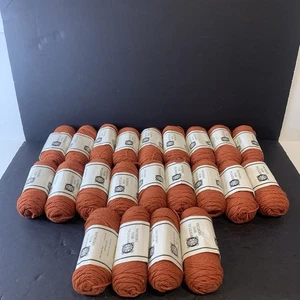 Lot 22 skeins yarn Oriental Rug Designs Orange 2oz Ea 100% Virgin Wool - Picture 1 of 5