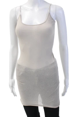 Enza Costa Womens Beige Square Neck Camisole Sleeveless Size XS - Image 1 of 4