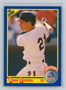 1990 Score #595 Robin Ventura Chicago White Sox Baseball Card - Picture 1 of 2