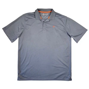 Ariat Tek Mens Polo Shirt Gray XLT Short Sleeve Performance Golf Western Cowboy - Foto 1 di 6