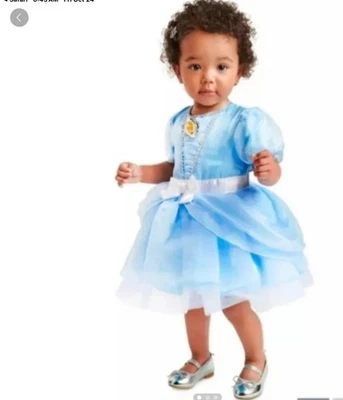 NUEVO Vestido Disfraz Cenicienta Marca Disney para Bebé 3-6 Meses Foto 1 de 4