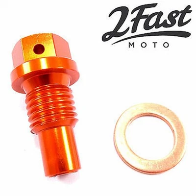  Tapón de drenaje de aceite magnético perno naranja para modelos KTM 1994-1997 58030021000 Foto 1 de 4