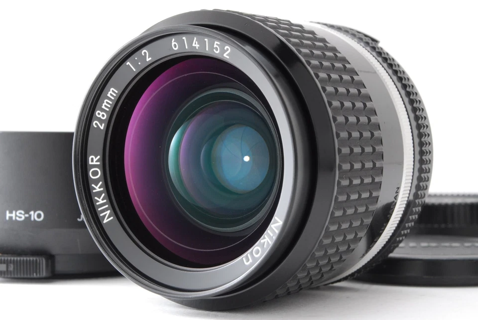 SIC! [MINT+ /Hood] Nikon Ai-s Ais Nikkor 28mm f/2 MF Wide Angle Lens  From JAPAN - Image 1 of 4