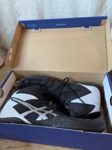 Asics Matflex 6 Wrestling Shoes Mens Size 13 Black Boxing MMA Sneaker - Picture 1 of 10