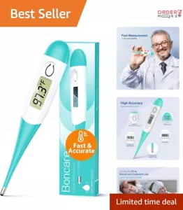 10 Seconds Accurate Digital Thermometer for Adults & Kids with Fever Alarm - Picture 1 of 8