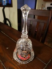 Lead Crystal Bell (Artmark) with elephants 8"