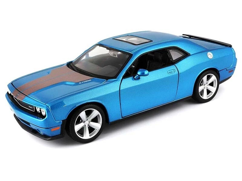 Dodge Challenger SRT8 2008 - modelo a escala 1:24 diecast azul - Maisto 31280BL Foto 1 de 1
