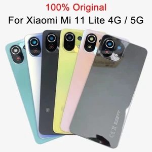 Per Xiaomi Mi 11 Lite 4G+5G Replacement Back Glass Battery Cover - Picture 1 of 9