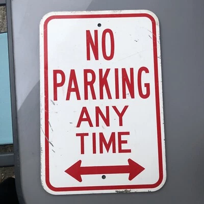 ANCIENNE PLAQUE ÉMAILLÉE Panneau De SIGNALISATION  USA 31 cm x46 cm - Photo 1/2