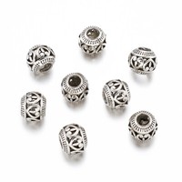 50pcs Alloy Rhinestone European Rondelle Large Hole Beads Metal Charms 10~11mm 50pcs Alloy Rhinestone European Rondelle Large Hole Beads Metal Charms 10~11mm